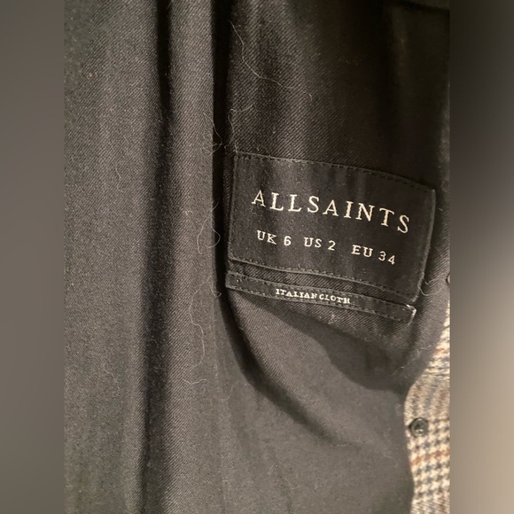 All Saints Astrid Check Blazer - Picture 9 of 9